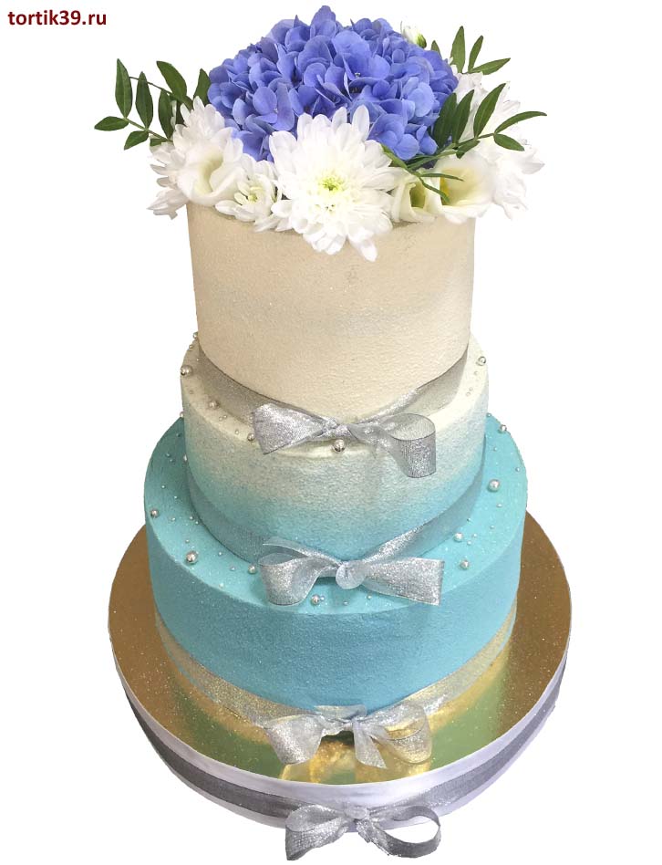 Свадебный торт «Голубая лагуна»