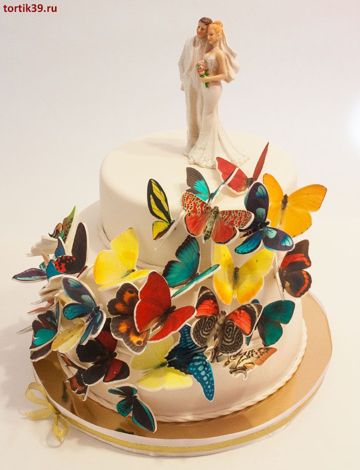 Свадебный торт «Полет бабочки»