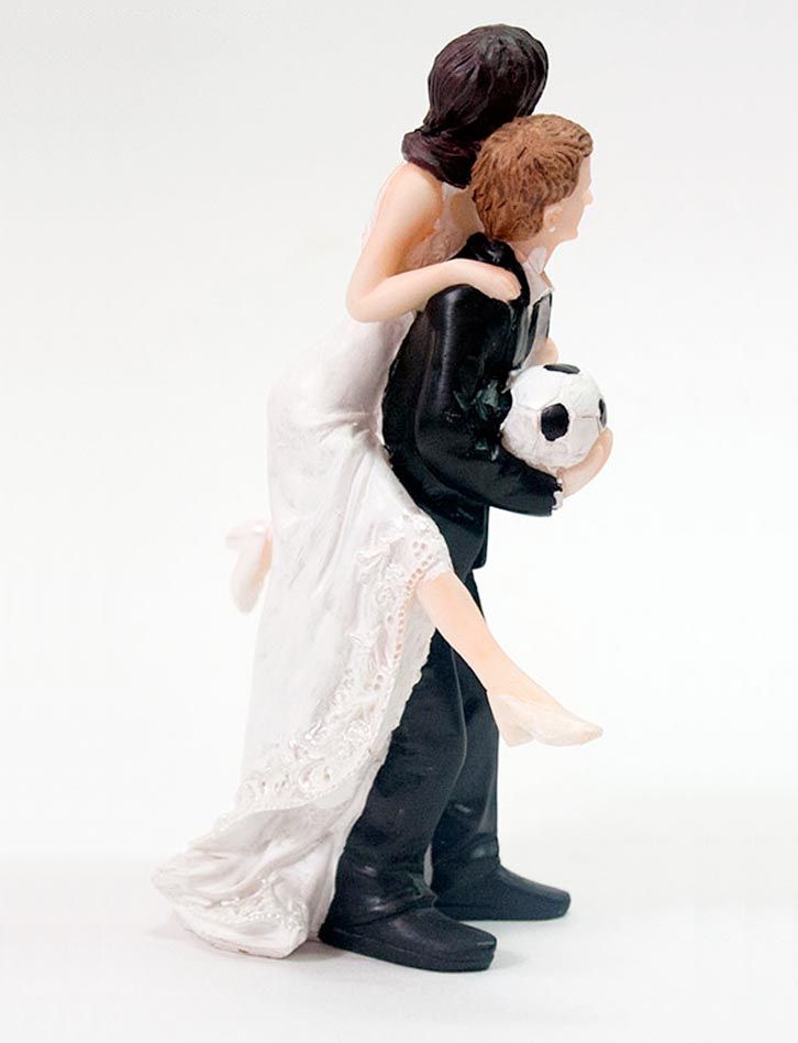 А теперь на футбол, милый - Фигурка на свадебный торт