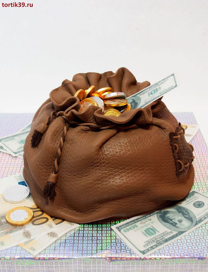 Торт «Мешок с деньгами»