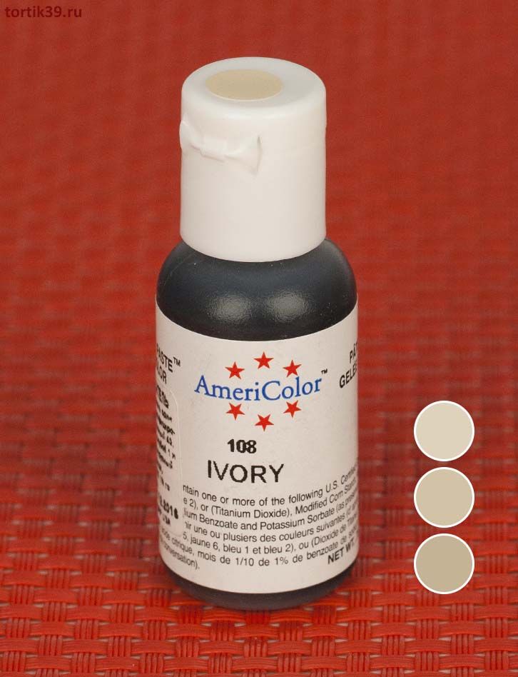 Ivory, гелевый краситель AmeriColor