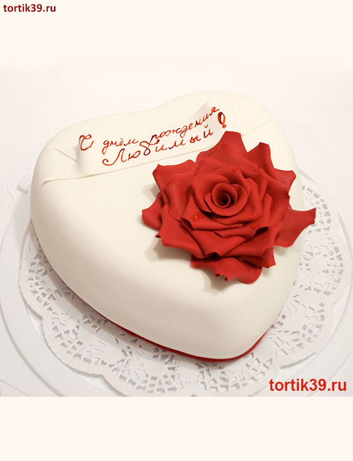 Торт «Сердце и Роза»