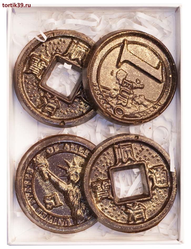 Монеты шоколадный набор