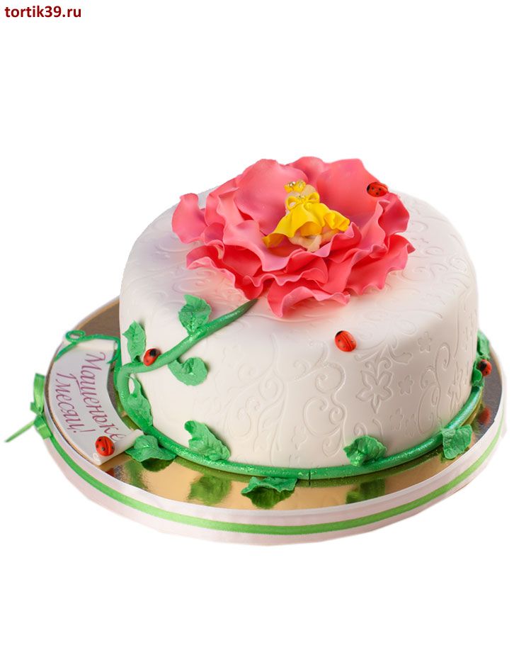 Торт на день рождения «Машеньке 1 месяц!»