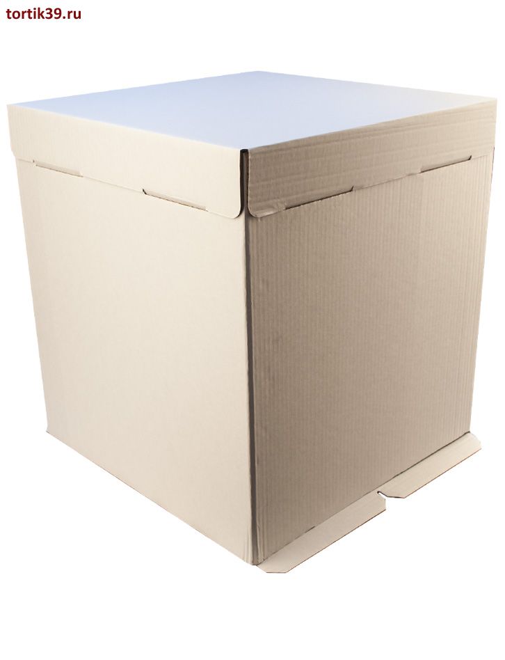 Коробка для торта, 42х42х45 см. белая