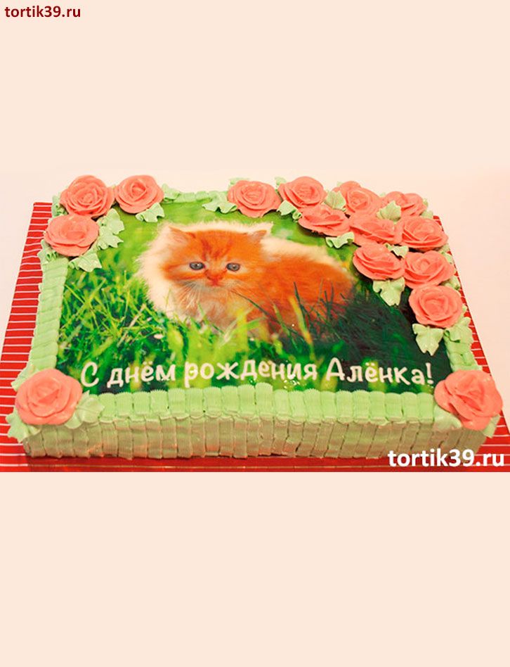 Торт «С днём рождения Алёнка»