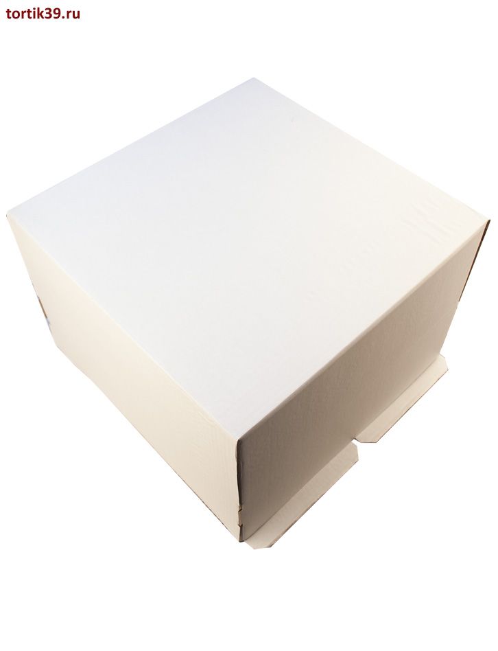 Коробка для торта, 42х42х29 см. белая