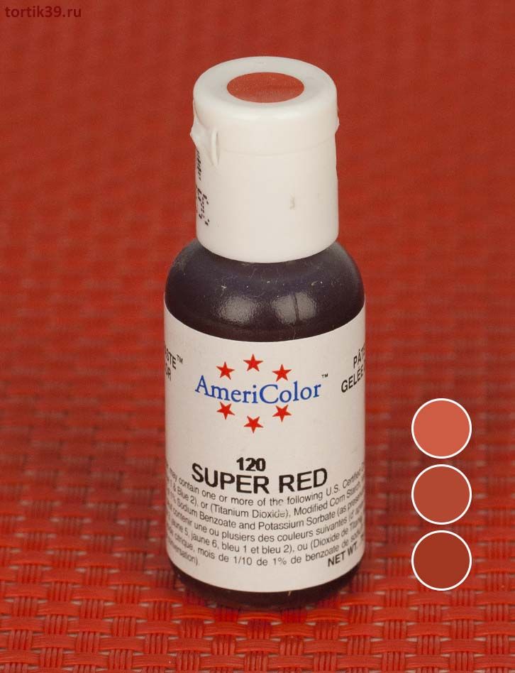 Super Red, гелевый краситель AmeriColor