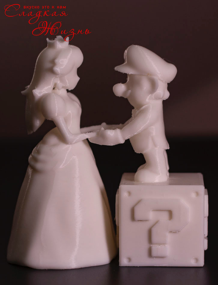 Марио влюблен - Фигурка на свадебный торт