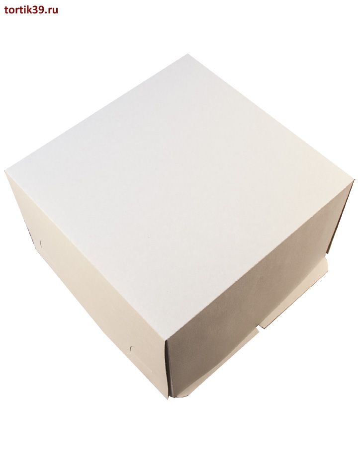 Коробка для торта, 30х30х19 см. белая