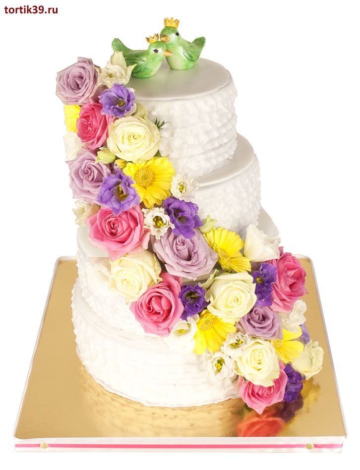 Свадебный торт «Любовь и Голуби»
