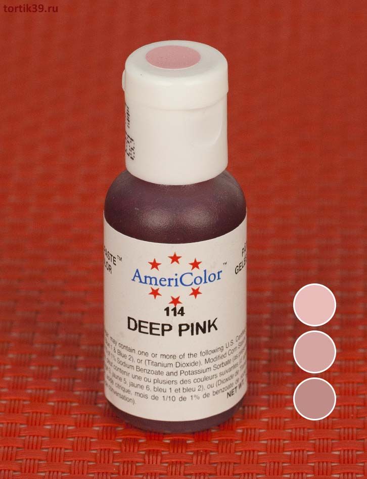 Deep Pink, гелевый краситель AmeriColor