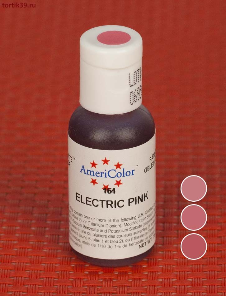 Electric Pink, гелевый краситель AmeriColor