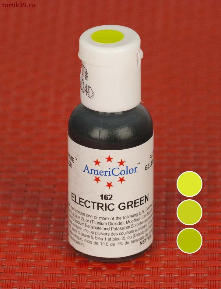 Electric Green, гелевый краситель AmeriColor