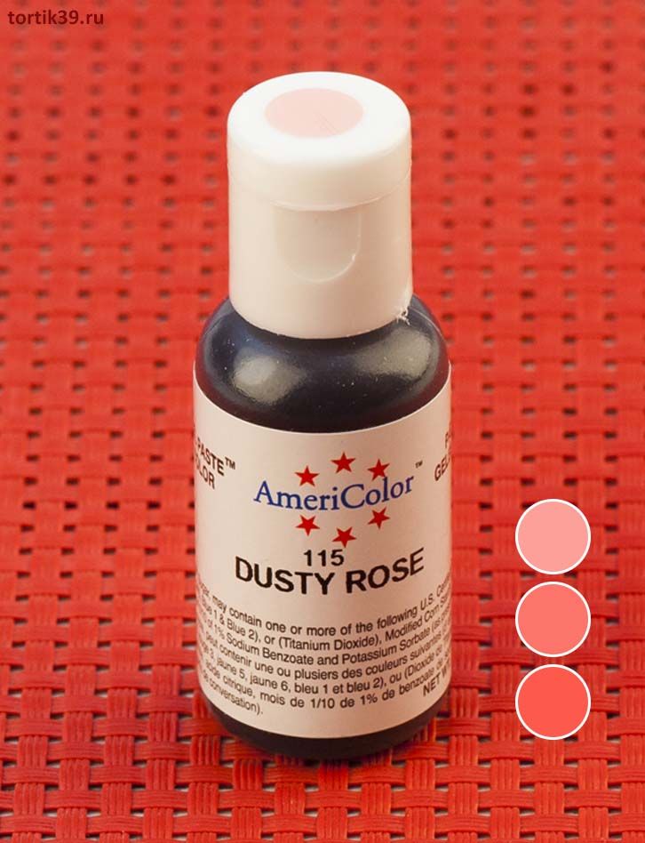 Dusty Rose, гелевый краситель AmeriColor