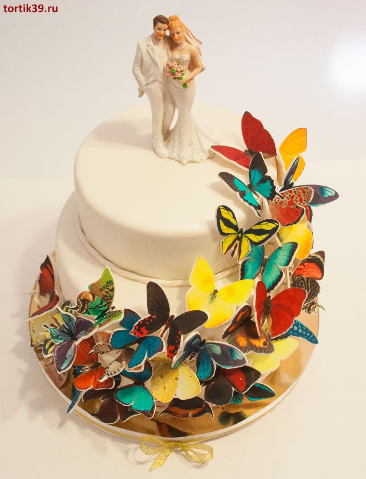 Свадебный торт «Полет бабочки»